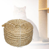 Maxbell Maxbell Twisted Sisal Rope DIY Cat Scratcher Post Crafts Handcraft Braided Hemp Rope 8mmx30m