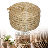 Maxbell Maxbell Twisted Sisal Rope DIY Cat Scratcher Post Crafts Handcraft Braided Hemp Rope 8mmx30m