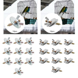 Maxbell Maxbell 10x M5*30 Nuts and Screws to Make Bird Perches for Building Wood Birds Perch with 1 Washer