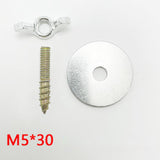 Maxbell Maxbell 10x M5*30 Nuts and Screws to Make Bird Perches for Building Wood Birds Perch with 1 Washer