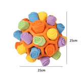 Maxbell Maxbell Snuffle Feeding Mat Enrichment Pet Foraging Pet Foraging Mat Dog Puzzle Toys Multicolor Orange