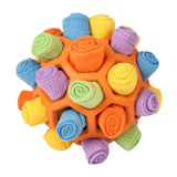 Maxbell Maxbell Snuffle Feeding Mat Enrichment Pet Foraging Pet Foraging Mat Dog Puzzle Toys Multicolor Orange