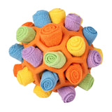 Maxbell Maxbell Snuffle Feeding Mat Enrichment Pet Foraging Pet Foraging Mat Dog Puzzle Toys Multicolor Orange