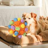 Maxbell Maxbell Snuffle Feeding Mat Enrichment Pet Foraging Pet Foraging Mat Dog Puzzle Toys Multicolor Orange