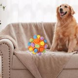 Maxbell Maxbell Snuffle Feeding Mat Enrichment Pet Foraging Pet Foraging Mat Dog Puzzle Toys Multicolor Orange