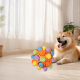 Maxbell Maxbell Snuffle Feeding Mat Enrichment Pet Foraging Pet Foraging Mat Dog Puzzle Toys Multicolor Orange