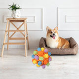 Maxbell Maxbell Snuffle Feeding Mat Enrichment Pet Foraging Pet Foraging Mat Dog Puzzle Toys Multicolor Orange