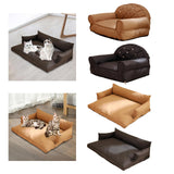 Maxbell Maxbell Cat Sofa for Indoor Cats Fashion Portable Suitable for All Seasons Cat Couch Arc Brown