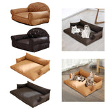 Maxbell Maxbell Cat Sofa for Indoor Cats Fashion Portable Suitable for All Seasons Cat Couch Arc Brown