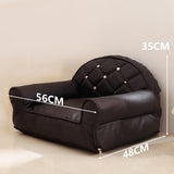 Maxbell Maxbell Cat Sofa for Indoor Cats Fashion Portable Suitable for All Seasons Cat Couch Arc Black