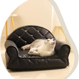 Maxbell Maxbell Cat Sofa for Indoor Cats Fashion Portable Suitable for All Seasons Cat Couch Arc Black