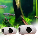 Maxbell Maxbell Aquarium Hideaway Rock Crafts Fish Tank Ornament for Fish Tank Home Tabletop 9.5cmx7cmx5.2cm