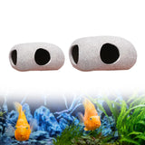 Maxbell Maxbell Aquarium Hideaway Rock Crafts Fish Tank Ornament for Fish Tank Home Tabletop 9.5cmx7cmx5.2cm