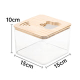 Maxbell Maxbell Hamster Sand Bath Box Habitat Decor Pet Toilet for Ferret Hedgehog Squirrels square