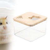 Maxbell Maxbell Hamster Sand Bath Box Habitat Decor Pet Toilet for Ferret Hedgehog Squirrels square