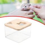 Maxbell Maxbell Hamster Sand Bath Box Habitat Decor Pet Toilet for Ferret Hedgehog Squirrels square