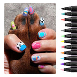 Maxbell Maxbell Dog Nail Polish Pen for Puppy and Cat Quick Drying 3 in 1 Water based Brush Tip