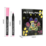 Maxbell Maxbell Dog Nail Polish Pen for Puppy and Cat Quick Drying 3 in 1 Water based Brush Tip