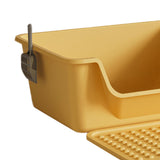 Maxbell Maxbell Open Top Pet Litter Box Anti Splashing Cats Litter Pan for Kitty Cats Kitten Yellow