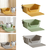 Maxbell Maxbell Open Top Pet Litter Box Anti Splashing Cats Litter Pan for Kitty Cats Kitten Yellow