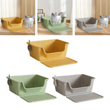 Maxbell Maxbell Open Top Pet Litter Box Anti Splashing Cats Litter Pan for Kitty Cats Kitten Yellow