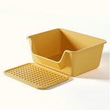 Maxbell Maxbell Open Top Pet Litter Box Anti Splashing Cats Litter Pan for Kitty Cats Kitten Yellow