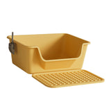 Maxbell Maxbell Open Top Pet Litter Box Anti Splashing Cats Litter Pan for Kitty Cats Kitten Yellow