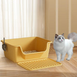 Maxbell Maxbell Open Top Pet Litter Box Anti Splashing Cats Litter Pan for Kitty Cats Kitten Yellow