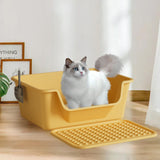 Maxbell Maxbell Open Top Pet Litter Box Anti Splashing Cats Litter Pan for Kitty Cats Kitten Yellow