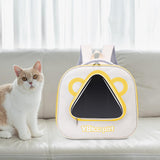 Maxbell Maxbell Cat Carrier Backpack for Dogs Puppy Rabbits Cat Puppy Bag for Travel Outdoor Yellow