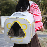 Maxbell Maxbell Cat Carrier Backpack for Dogs Puppy Rabbits Cat Puppy Bag for Travel Outdoor Yellow