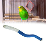 Maxbell Maxbell Bird Cage Branch Pet Suppies Standing Chewing Toy for Finches Macaws Budgies blue