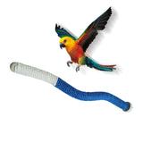 Maxbell Maxbell Bird Cage Branch Pet Suppies Standing Chewing Toy for Finches Macaws Budgies blue