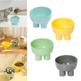 Maxbell Maxbell Tilted Cat Food Bowl Slanted Waterer and Feeder for Indoor Cats Puppy Kitten Blue