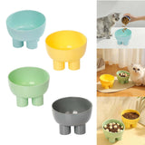 Maxbell Maxbell Tilted Cat Food Bowl Slanted Waterer and Feeder for Indoor Cats Puppy Kitten Blue