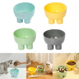 Maxbell Maxbell Tilted Cat Food Bowl Slanted Waterer and Feeder for Indoor Cats Puppy Kitten Blue