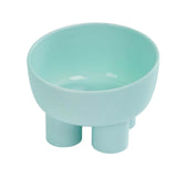 Maxbell Maxbell Tilted Cat Food Bowl Slanted Waterer and Feeder for Indoor Cats Puppy Kitten Blue