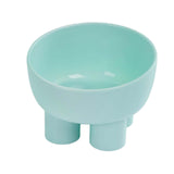 Maxbell Maxbell Tilted Cat Food Bowl Slanted Waterer and Feeder for Indoor Cats Puppy Kitten Blue