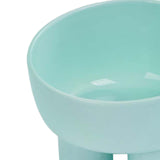 Maxbell Maxbell Tilted Cat Food Bowl Slanted Waterer and Feeder for Indoor Cats Puppy Kitten Blue