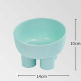 Maxbell Maxbell Tilted Cat Food Bowl Slanted Waterer and Feeder for Indoor Cats Puppy Kitten Blue