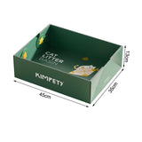 Maxbell Maxbell Disposable Cat Litter Box Travel Kitten Potty Toilet for Hamster Rabbit Cats L dark green