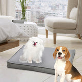 Maxbell Maxbell Waterproof Dog Bed Mat Anti Skid Dog Kennel Bed for Elderly Pets Puppy Bunny M Sliver Gray