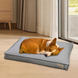 Maxbell Maxbell Waterproof Dog Bed Mat Anti Skid Dog Kennel Bed for Elderly Pets Puppy Bunny M Sliver Gray