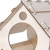 Maxbell Maxbell Unfinished DIY Wooden Bird House Hand on Bird Nest for Yard Backyard Outdoor 19.9x30.4x17.8cm