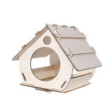Maxbell Maxbell Unfinished DIY Wooden Bird House Hand on Bird Nest for Yard Backyard Outdoor 19.9x30.4x17.8cm