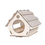 Maxbell Maxbell Unfinished DIY Wooden Bird House Hand on Bird Nest for Yard Backyard Outdoor 19.9x30.4x17.8cm