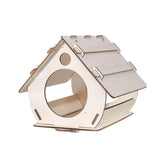 Maxbell Maxbell Unfinished DIY Wooden Bird House Hand on Bird Nest for Yard Backyard Outdoor 19.9x30.4x17.8cm