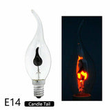 Maxbell Maxbell E14 Flame Shaped Light Bulb Replacement Bulb for Dining Room Bedroom Outdoor 118mm