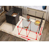 Maxbell Maxbell Dog Cage Yard Fence Play Detachable Puppy Playpen for Rabbit Hedgehog Indoor 165cmx75cmx47cm
