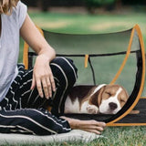 Maxbell Maxbell Dog Tent House with Storage Pouch Pet Enclosure for Park Deck Outdoor Indoor yellow